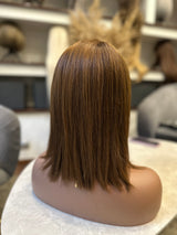 Melírozott barna kevertszálas paróka