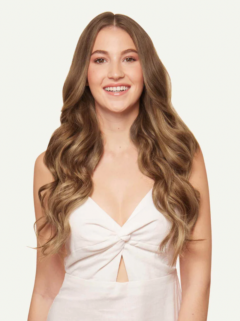 Sötétszőke Balayage csatos póthaj - Clip Love 