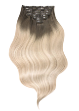 Ombre szőke csatos póthaj - Clip Love 