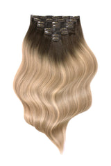 Sötétszőke Balayage csatos póthaj - Clip Love 