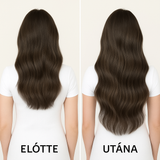 Hamvas Sötétbarna Balayage csatos póthaj