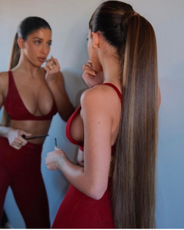 Mocha egyenes copf - Cliplove póthaj