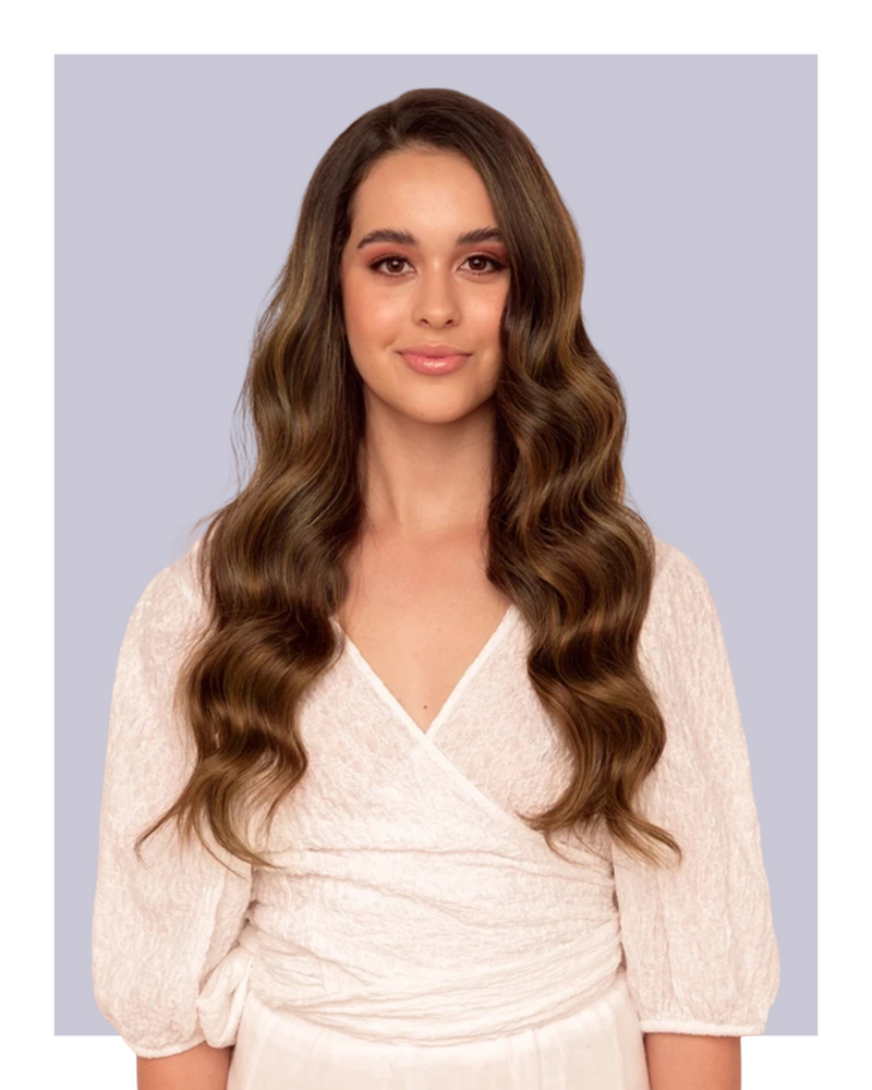 Sötétbarna Balayage csatos póthaj - Cliplove póthaj
